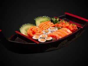 Combinado salmão (24 peças)