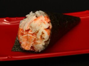 temaki camarão cozido