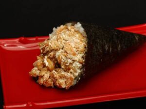temaki salmão grelhado e camarão
